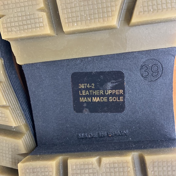 Avellini Suede Hiking Boots Brown 39 Genuine Shearling Lining Gorpcore Camping - Picture 9 of 16